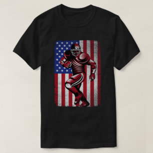 Camiseta Bandeira Americana do Patriótico Futebol 4 de julh