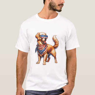 Camiseta Bandeira Americana do Retriever