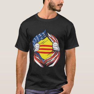 Camiseta Bandeira Americana do Vietnã do Sul Orgulho do Meu