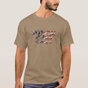 Camiseta Bandeira americana do vovô da guarda nacional