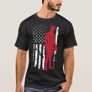 Camiseta Bandeira Americana Dos EUA Boxe Kickboxing Patriót