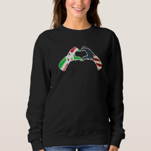 Camiseta Bandeira americana dos EUA Burundi Coração burund