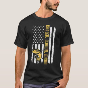 Camiseta Bandeira Americana dos EUA Carrete Dia Feliz de Pe