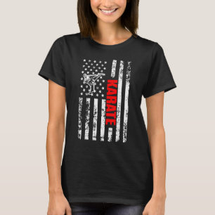 Camiseta Bandeira Americana dos EUA Esportes Karate Patriót