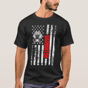 Camiseta Bandeira Americana dos EUA Esportes Patriótico Bad