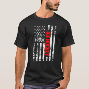 Camiseta Bandeira Americana dos EUA Esportes Patriótico Hóq