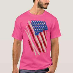 Camiseta Bandeira Americana Drumsticks Drummer Percussion M