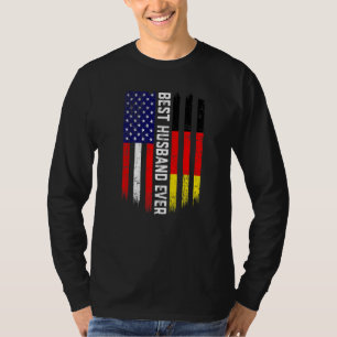 Camiseta Bandeira Americana e Alemanha Melhor Marido