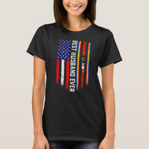 Camiseta Bandeira Americana e Bandeira da Suazilândia Melho