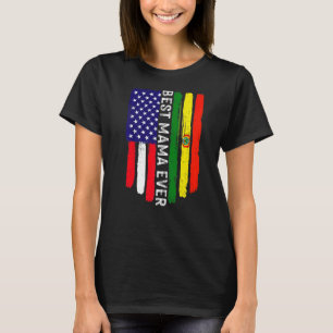 Camiseta Bandeira Americana e Bolívia Melhor Família de Mam