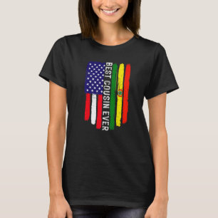 Camiseta Bandeira Americana e Bolívia Melhor Primo Nunca Fa