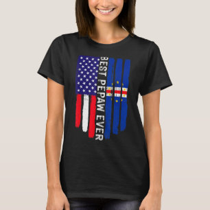 Camiseta Bandeira Americana e Cabo Verde Melhor Pepe Ever F