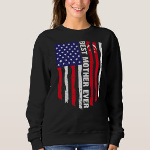 Camiseta Bandeira Americana e Cingapura Melhor Mãe Nunca Ch