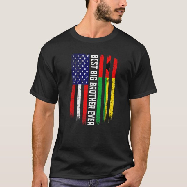 Camiseta Bandeira Americana e Guiné-Bissau, a melhor grande (Frente)