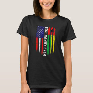 Camiseta Bandeira Americana e Guiné-Bissau Melhor Neve Nunc