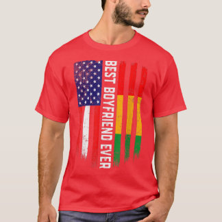 Camiseta Bandeira Americana e Guiné Melhor Namorado