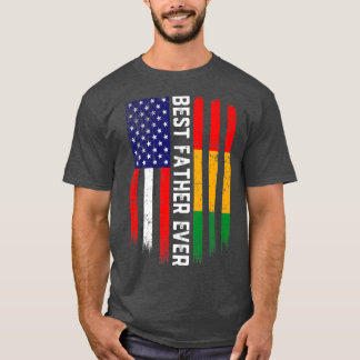 Camiseta Bandeira Americana e Guiné Melhor Padre Nunca