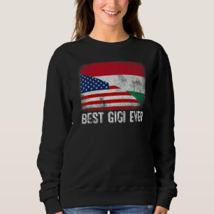 Camiseta Bandeira Americana e Hungria Melhor Família Gigi N