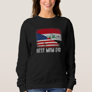 Camiseta Bandeira Americana e Iraque Melhor Mãe da Família