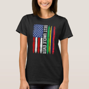 Camiseta Bandeira Americana e Maurícia Sinalizador Melhor T