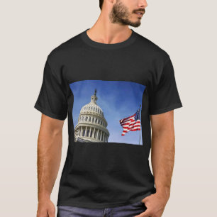 Camiseta Bandeira Americana e Orgulho Patriótico EUA do Cap
