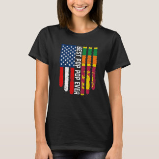 Camiseta Bandeira Americana e Sri Lanka - Melhor Pop de Pop