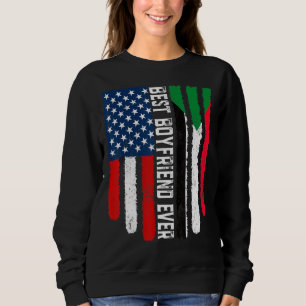 Camiseta Bandeira Americana e Sudão Melhor Namorado