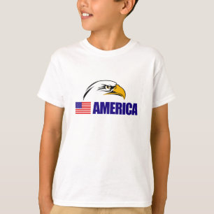 Camiseta bandeira americana Eagle