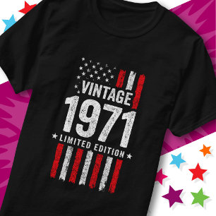 Camiseta Bandeira Americana Edição Limitada Estrelas Vintag