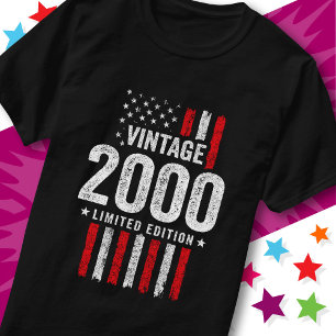 Camiseta Bandeira Americana Edição Limitada Estrelas Vintag