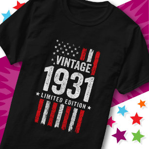 Camiseta Bandeira Americana Edição Limitada Estrelas Vintag