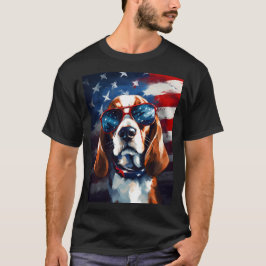 Camiseta Bandeira americana em 4 de julho