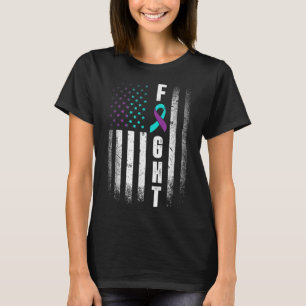 Camiseta Bandeira Americana em Dificuldade Luta Prevenção d