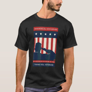 Camiseta Bandeira Americana em Homenagem a Todos que Servir