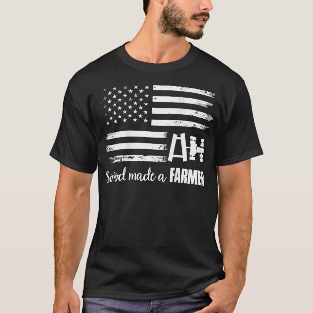 Camiseta Bandeira Americana, Então Deus Fez Um T Farmante (Frente)