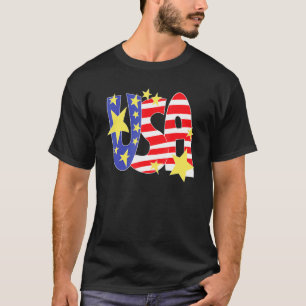 Camiseta Bandeira Americana Estados Unidos da América 4º