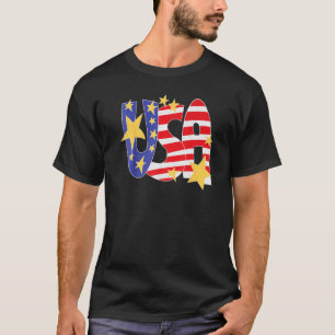 Camiseta Bandeira Americana Estados Unidos da América 4º