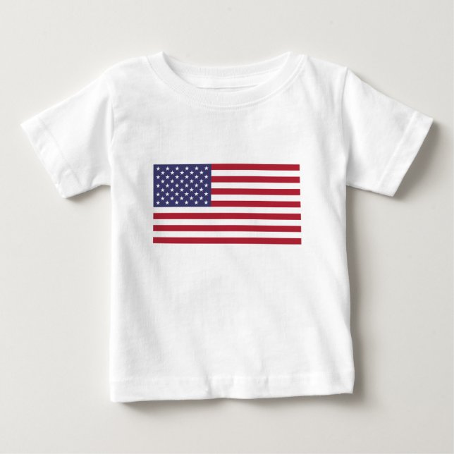 Camiseta Bandeira Americana - Estrelas e Stripes - Bandeira (Frente)