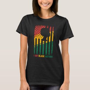 Camiseta Bandeira Americana Eu sou o Mês da História Negra