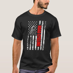 Camiseta Bandeira Americana EUA Bicicletas Esportes Patriót