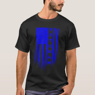 Camiseta Bandeira Americana Forças Armadas Veterano Patriot