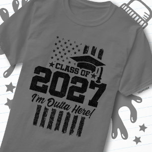 Camiseta Bandeira Americana Formatura Turma de Formandos de