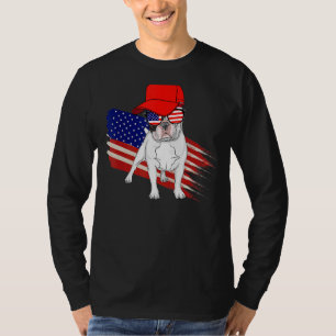 Camiseta Bandeira Americana Francesa Bandeira Usa Patriótic