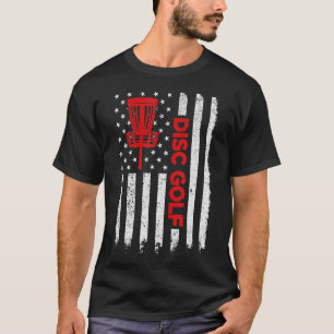 Camiseta Bandeira Americana Golf Basket Vintage Disc Golfer