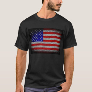Camiseta Bandeira americana Grunge 5