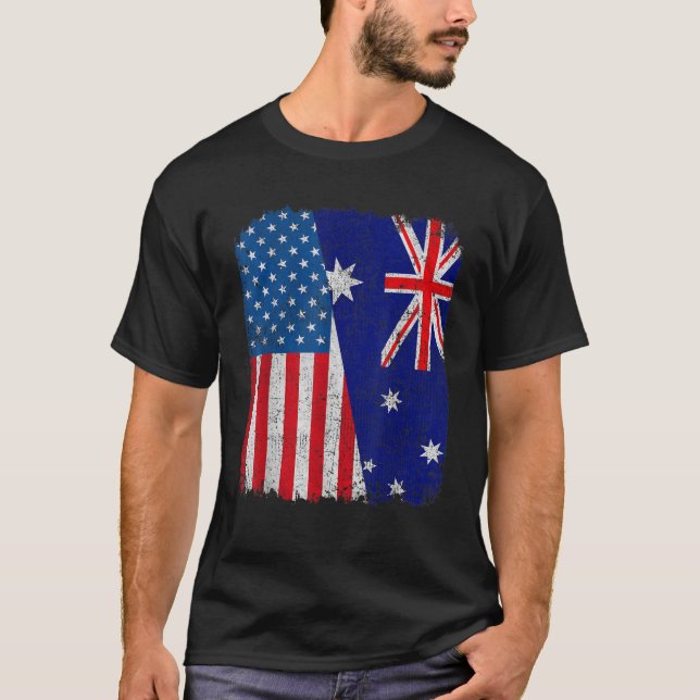 Camiseta Bandeira Americana Half USA Root P (Frente)