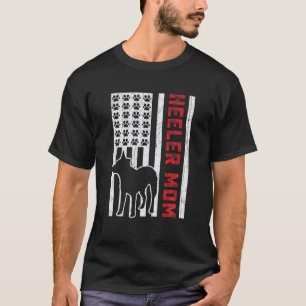 Camiseta Bandeira Americana Heeler Mãe Catada Australiana 