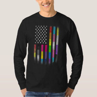 Camiseta Bandeira Americana Homossexual Lgbt Lgbtq Flag 202