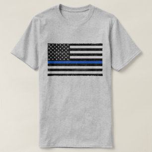 Camiseta Bandeira Americana Impressionante da Linha Azul
