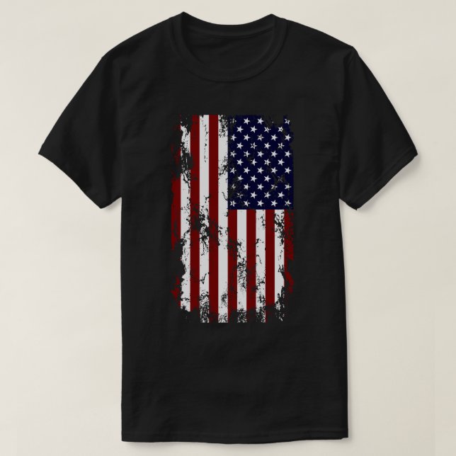 Camiseta Bandeira Americana Incomodada (Frente do Design)